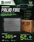 RADIADOR MTF PARA FIAT PALIO FIRE, SIENA, STRADA e IDEA
